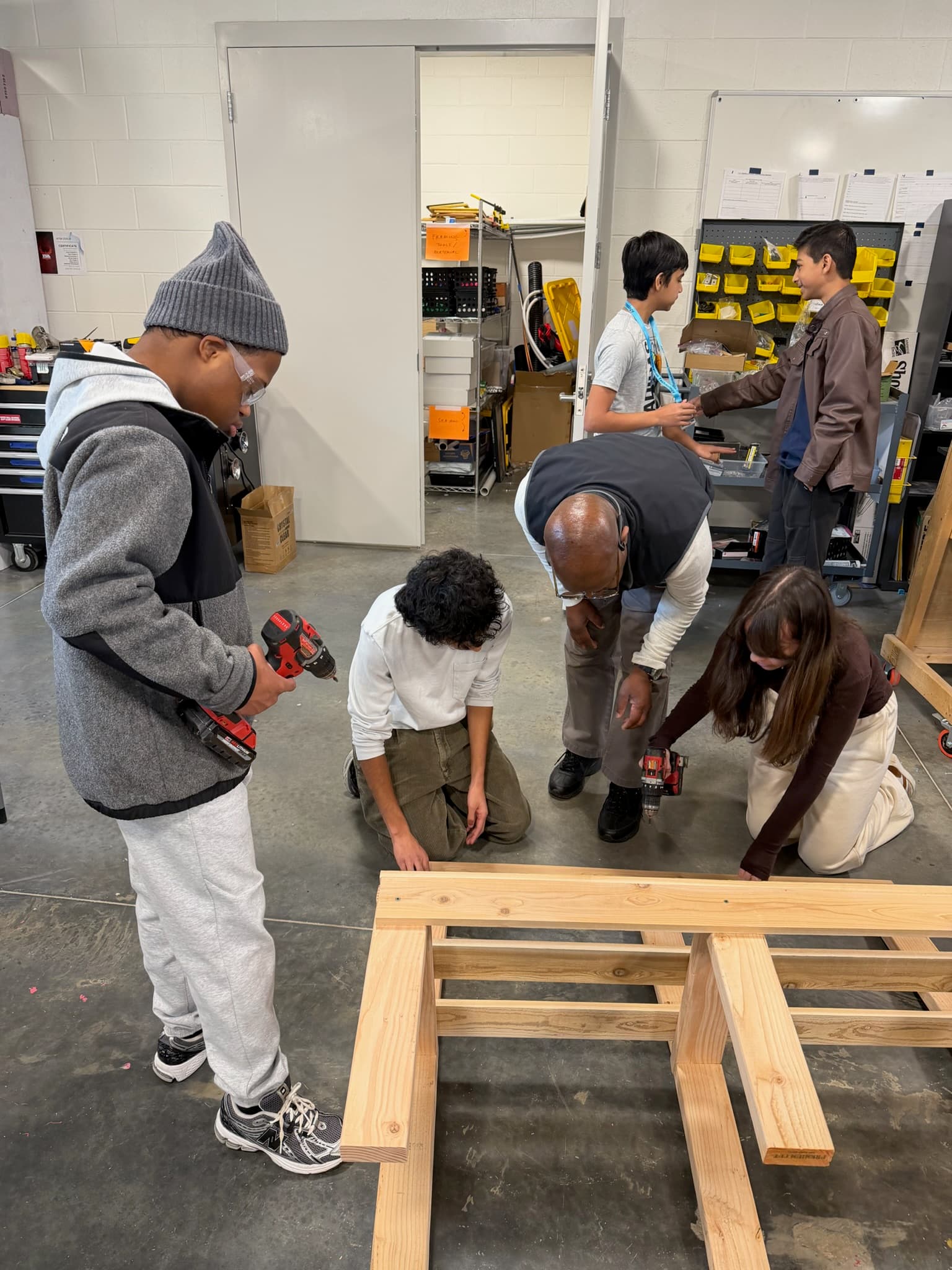 STEM Together session, hands-on activity in progress